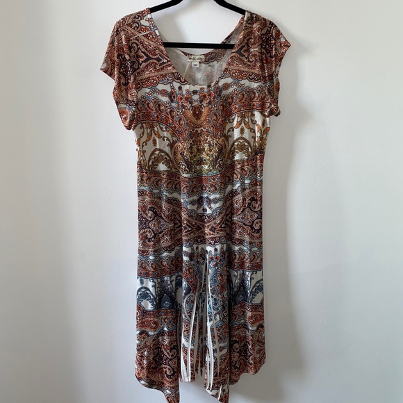 Real World Boho Print Dress - Picture 1 of 5